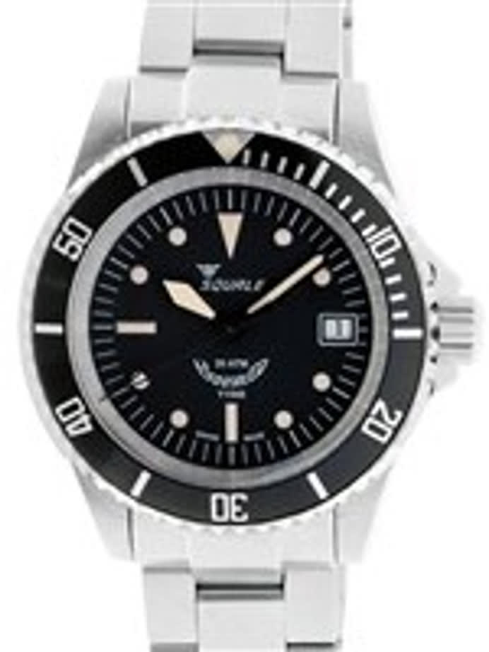 Scratch and Dent - Squale 200 meter Swiss Automatic Dive watch with Ceramic Bezel, Domed AR Sapphire Crystal #1545-ORIG 1