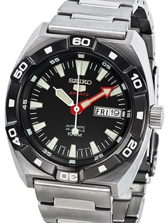 Seiko 5 Sports Automatic Dive Watch with Matching Bracelet #SRP285