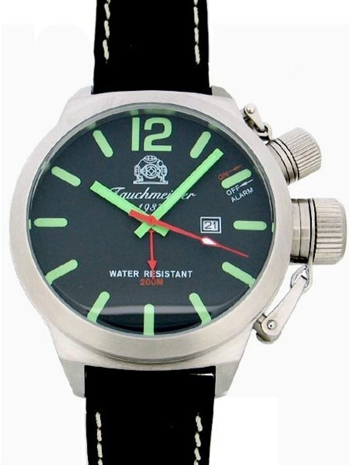 Tauchmeister T0164 Retro Military Divers Watch with Alarm Function