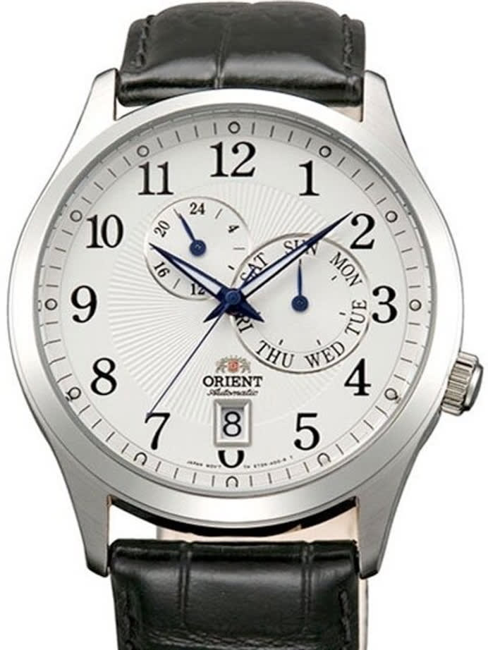Scratch and Dent - Orient Cosmos Automatic Watch with 24-hr Sub-dial and Day-Date #ET0K003W-SND3
