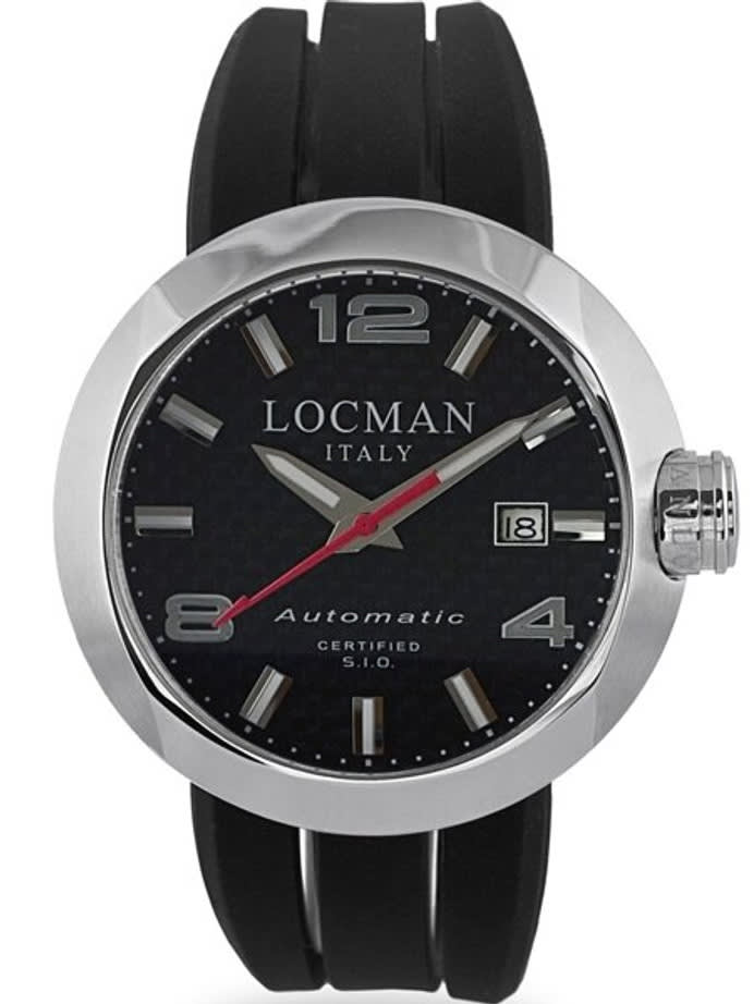 Locman Automatic Watch with 46mm Case and Carbon Fiber Dial #425CRBSL