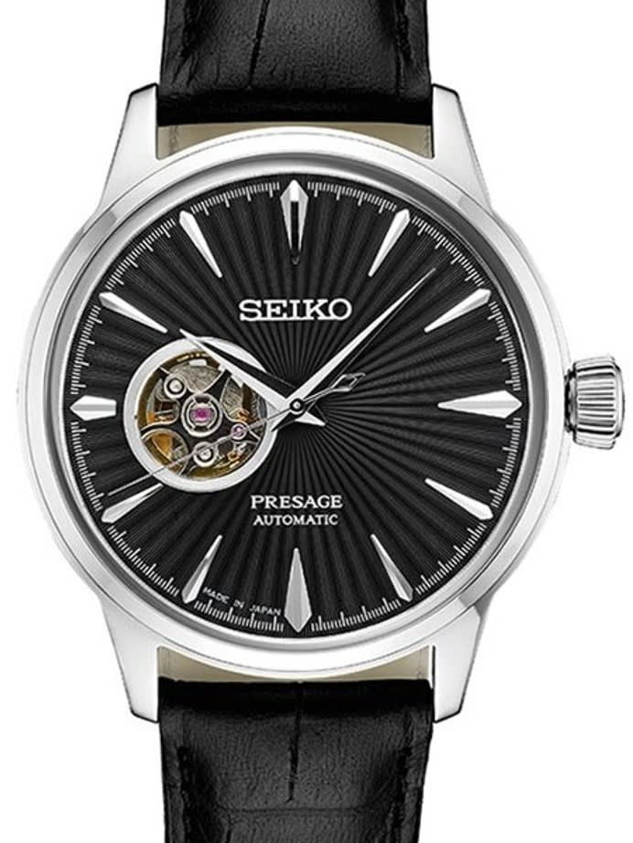 Seiko Presage Open-Heart, Cocktail Time Automatic Dress Watch with 40.5mm Case #SSA359
