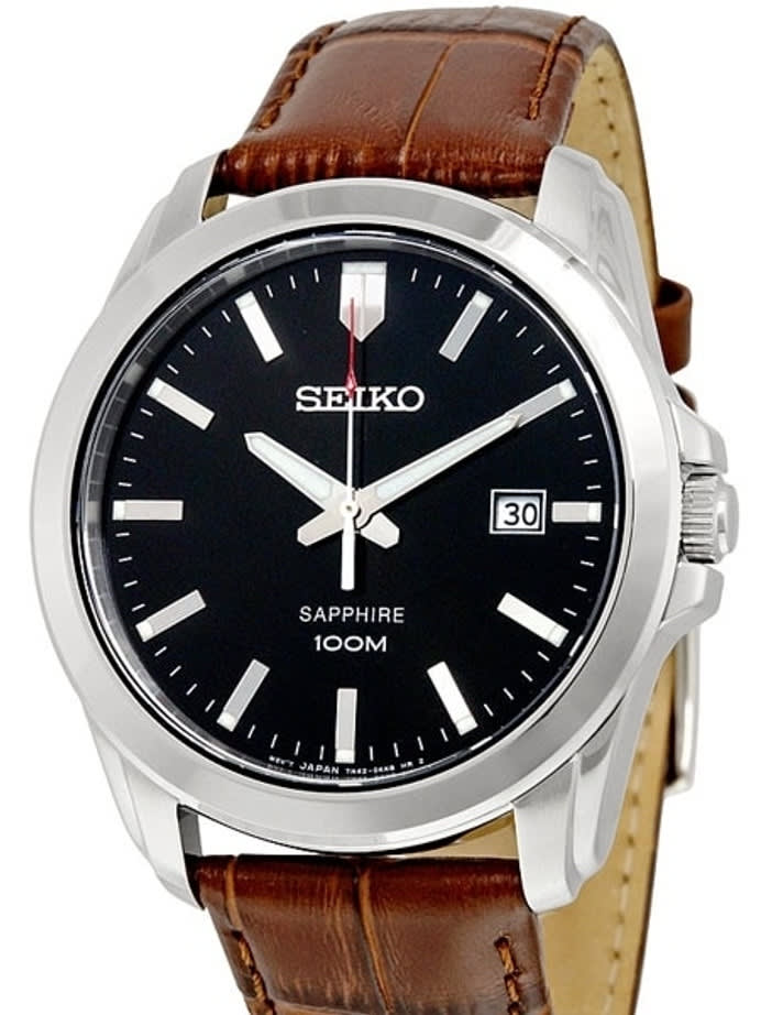 Seiko Neo Classic Quartz Watch with Sapphire Crystal and 41mm Stainless Steel Case #SGEH49P2