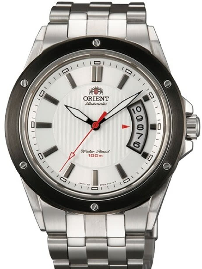 Scratch and Dent - Orient Advancer Automatic Sport Watch with a White Dial and Open Date Window  #ER28004W-SND2