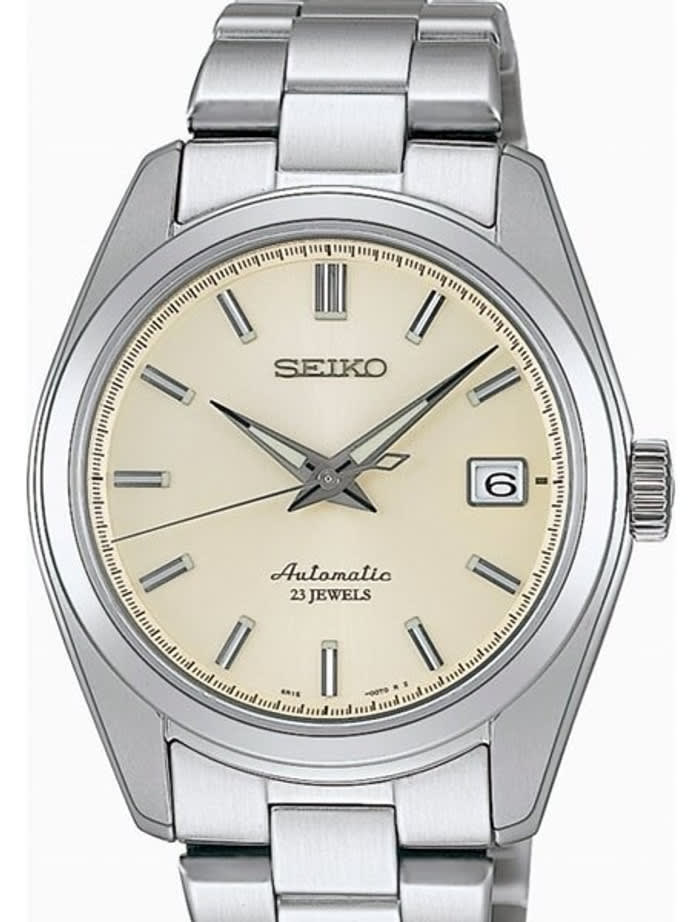 Scratch and Dent - Seiko Cream Dial Automatic Dress Watch with 38mm Case, and Sapphire Crystal  #SARB035