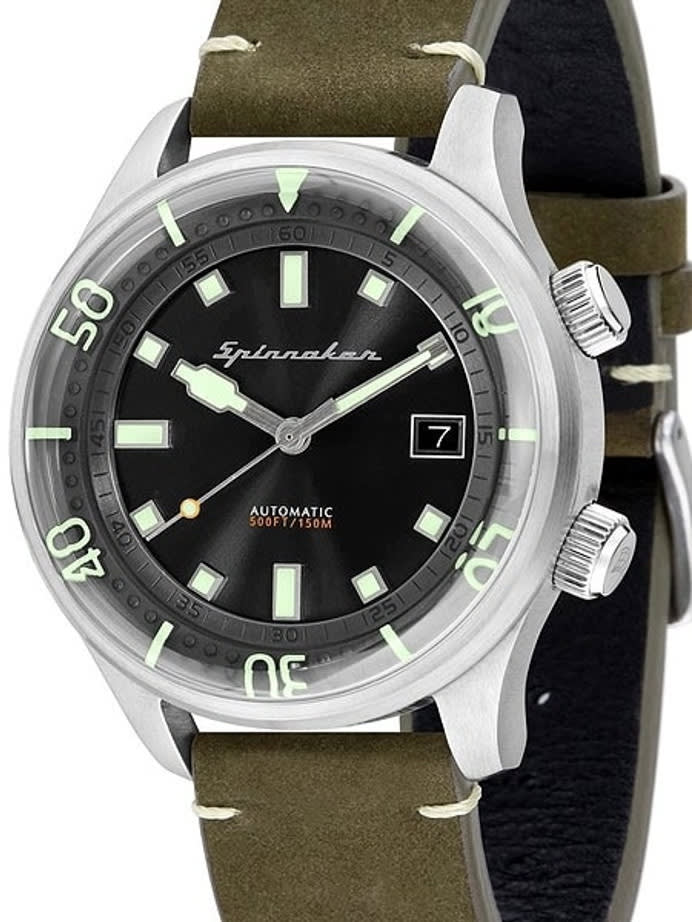 Spinnaker Bradner 42m Vintage-Style Automatic Sport Watch with a Luminous Bezel #SP-5057-02