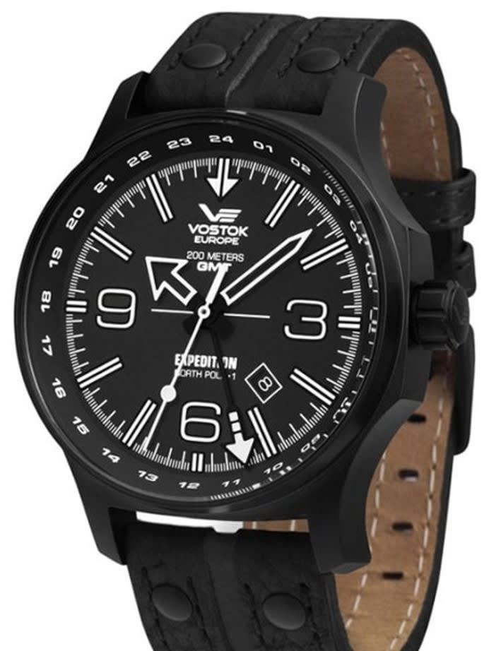 Vostok-Europe Expedition North Pole Quartz GMT Dual-Time Watch #595C502