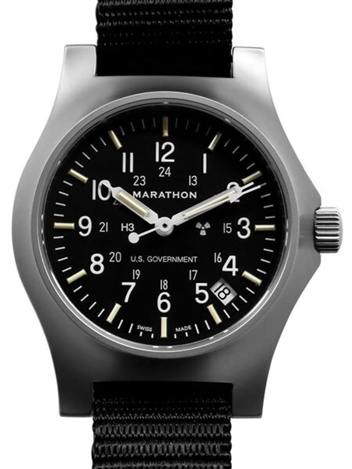 Scratch and Dent - Marathon High Torque Quartz Military General Purpose SS Watch with Tritium Illumination #WW194015SS