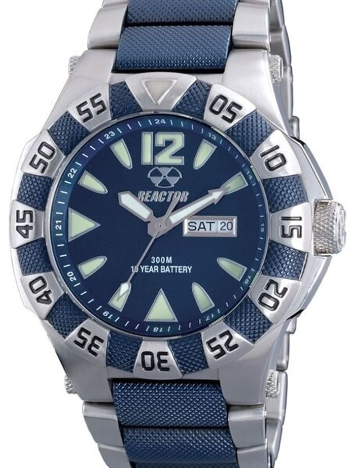 Reactor Gamma SS 300 Meter Dive Watch with SuperLuminova Illumination and Stainless Steel Case #53303