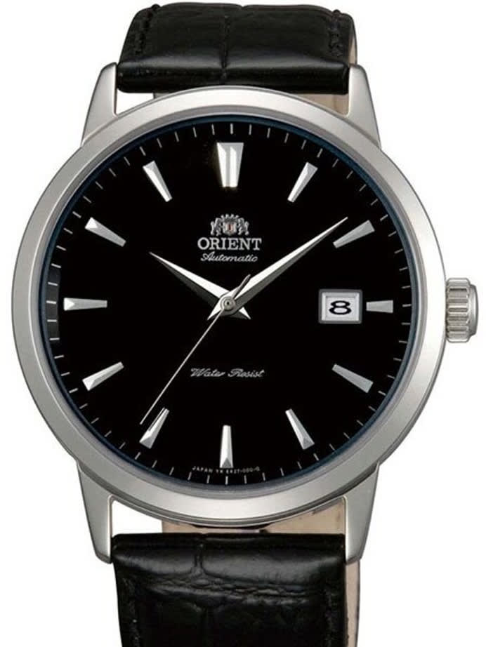 Scratch and Dent - Orient Symphony Automatic Dress Watch with Black Dial, Stainless Steel  Case #ER27006B