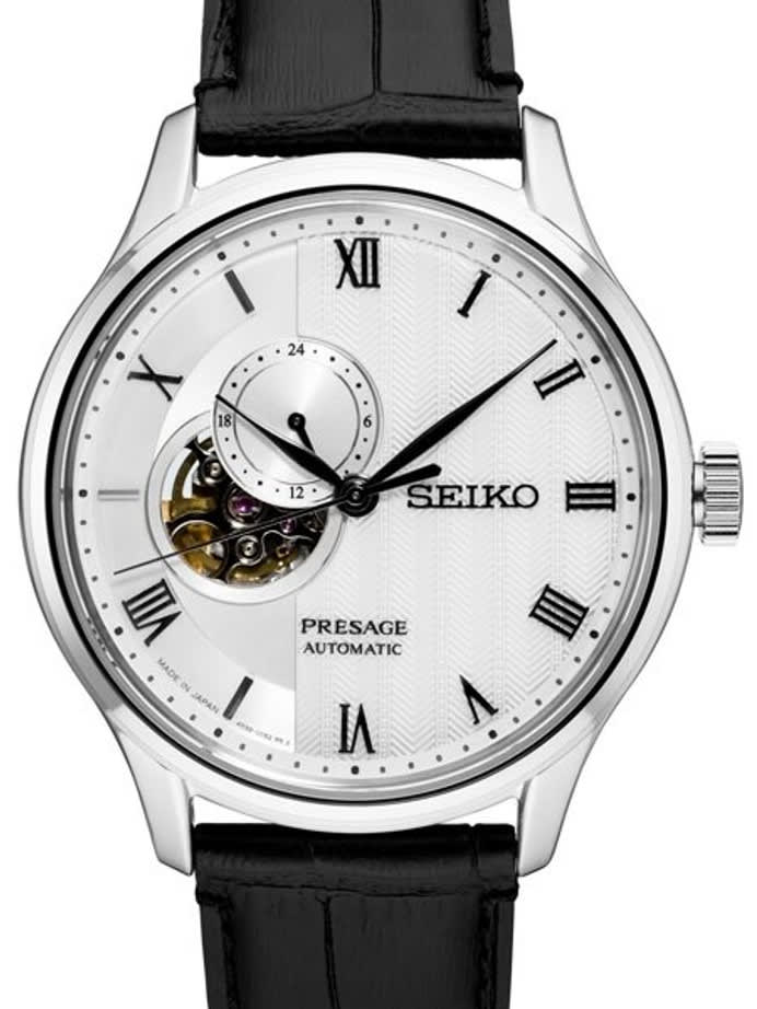 Seiko Presage Open-Heart Automatic Dress Watch with 41.8mm Case #SSA379