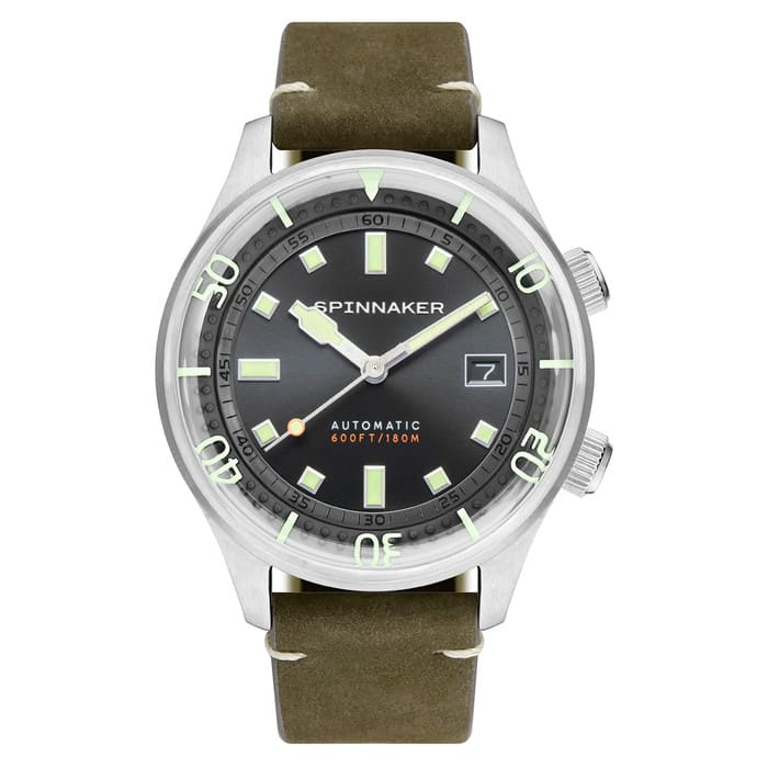 Spinnaker Bradner 42m Vintage-Style Automatic Sport Watch with a Luminous Bezel #SP-5062-02