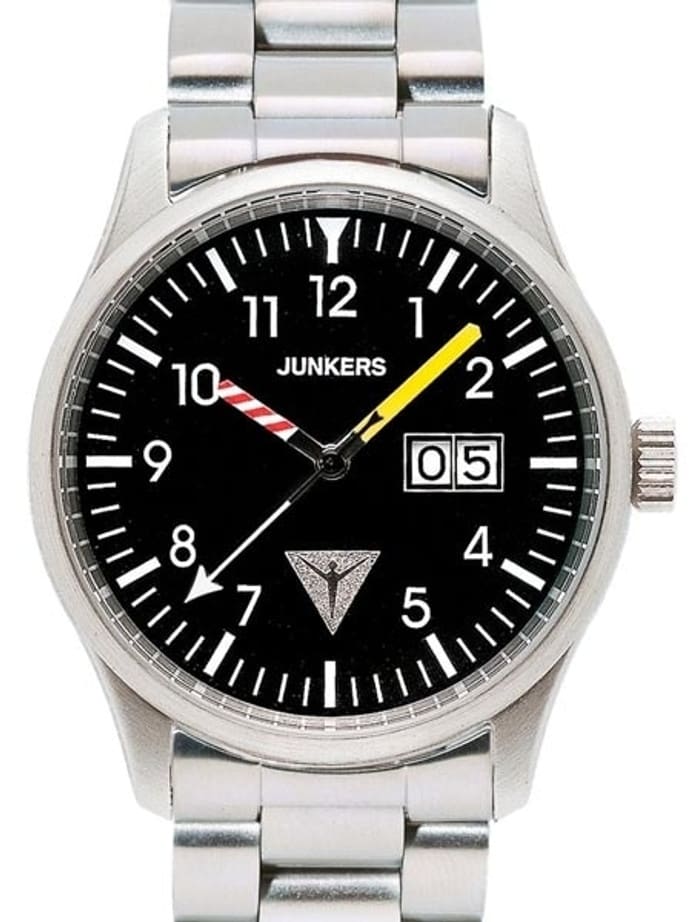 Junkers JU-52 Big Date Watch with Aviator Instrument Style Hands #6262M-2