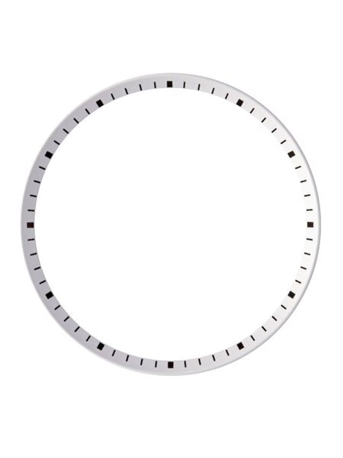 White Chapter Ring for Seiko SKX007, SKX009, SKX011 Watches #R09