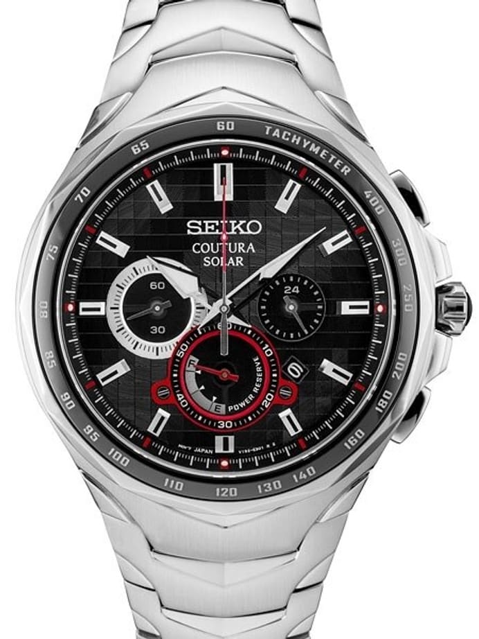 Seiko Coutura Solar Powered Chronograph with Sapphire Crystal #SSC743