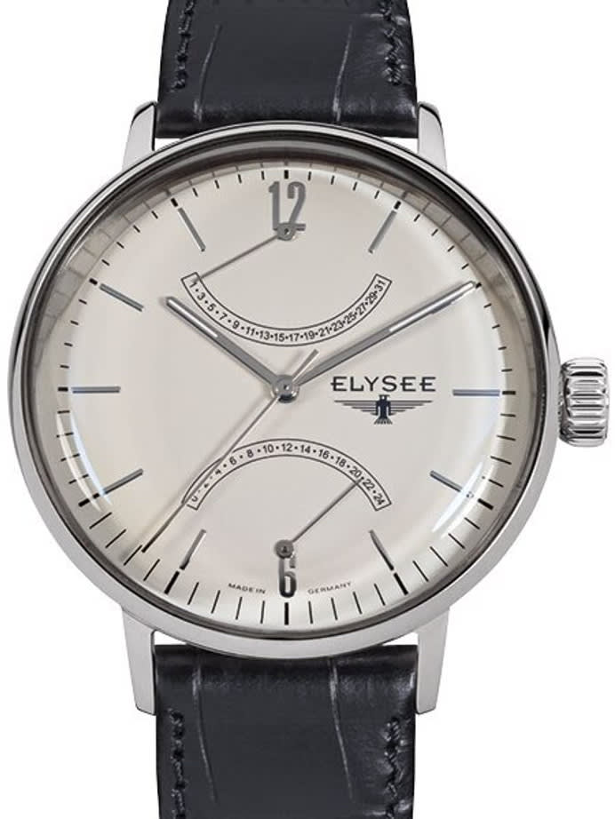 Elysee 42mm Sithon Quartz Dress Watch with GMT and Date Sub-Dials #13270