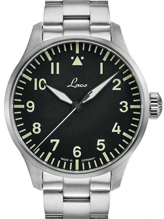 Laco 42mm ROM Type A Dial Automatic Pilot Watch, Sapphire Crystal #861895