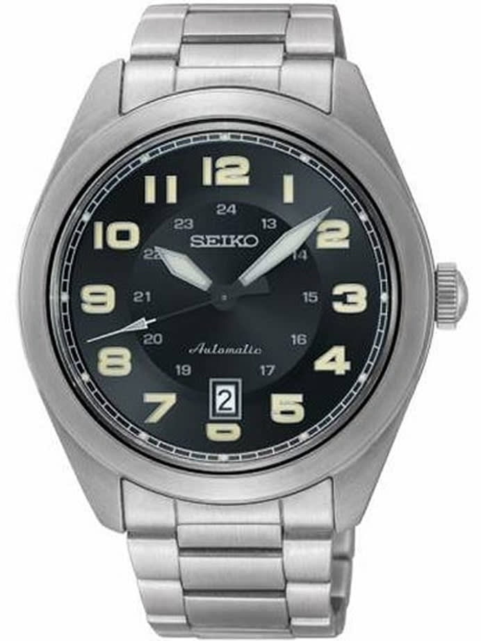 Seiko NEO Sports, Automatic Watch with Stainless Steel Bracelet, Black Dial #SRPC85K1