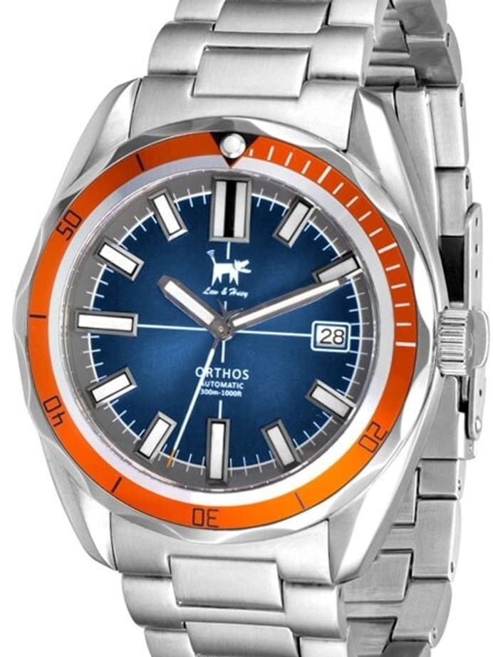 Lew and Huey Orthos Automatic Dive Watch with 42mm SS Case #Orthos-BO