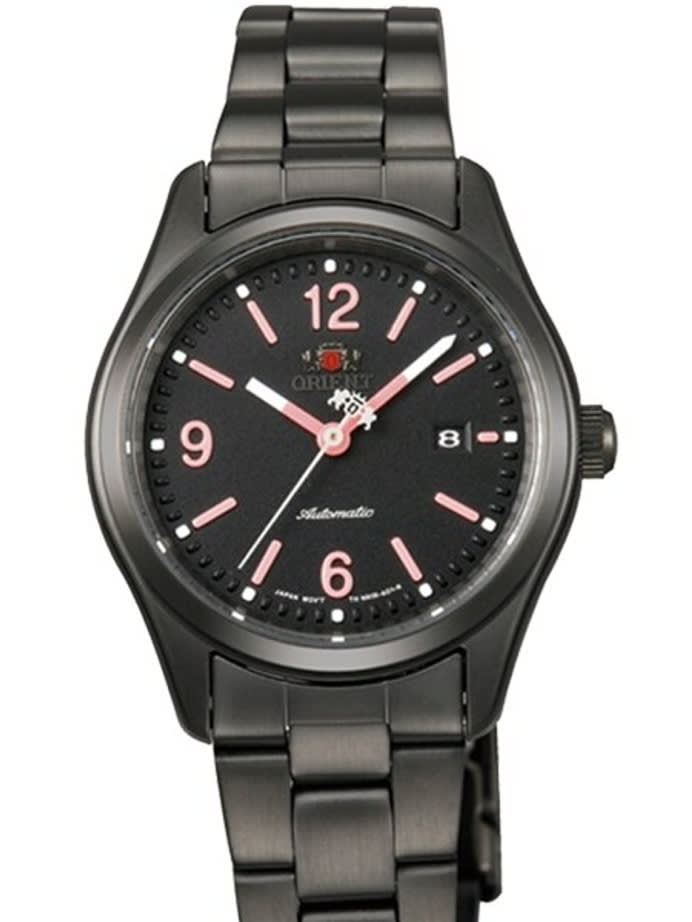 Orient Eve Women's Automatic Dress Watch with Black Dial, Black Case and Bracelet #NR1R002A