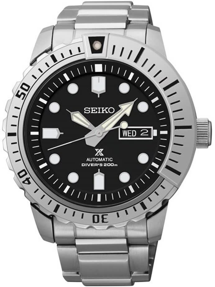 Seiko Prospex Black Dial Mohawk with Seiko 4R36, 24-Jewel Automatic Movement #SRP585