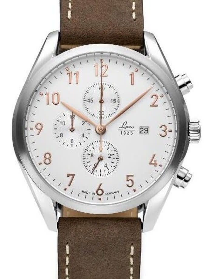 Laco Montreal Type C Dial Chronograph Watch with 12-hour Totalizer #861920
