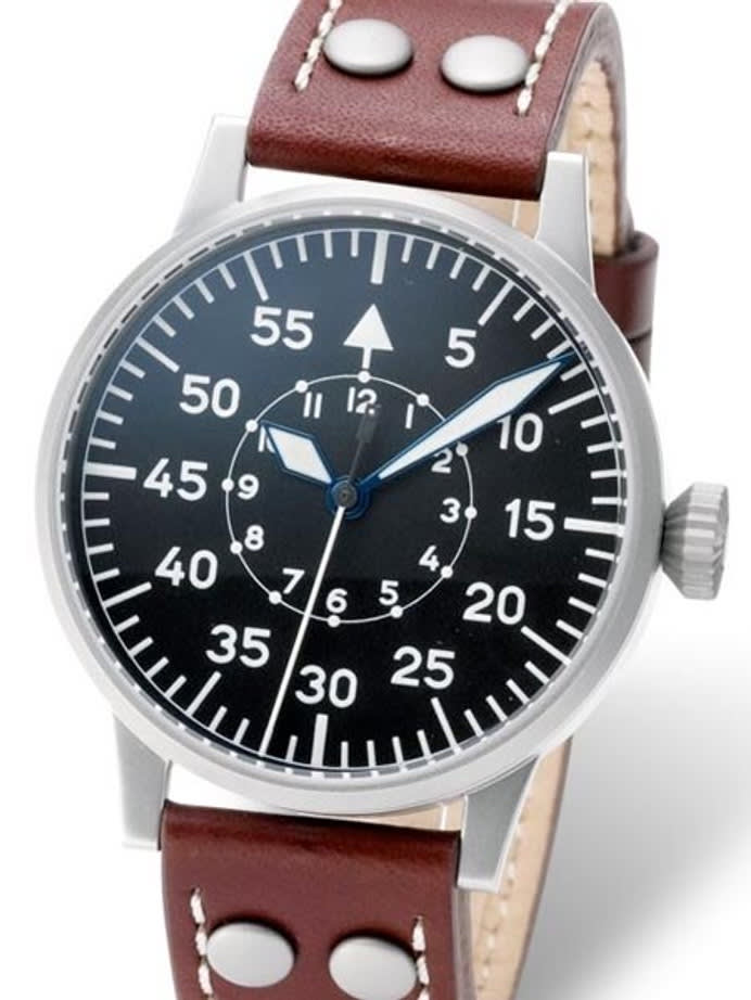 Laco Bonn Type B Dial Swiss Quartz Pilot Watch with Sapphire Crystal #861693