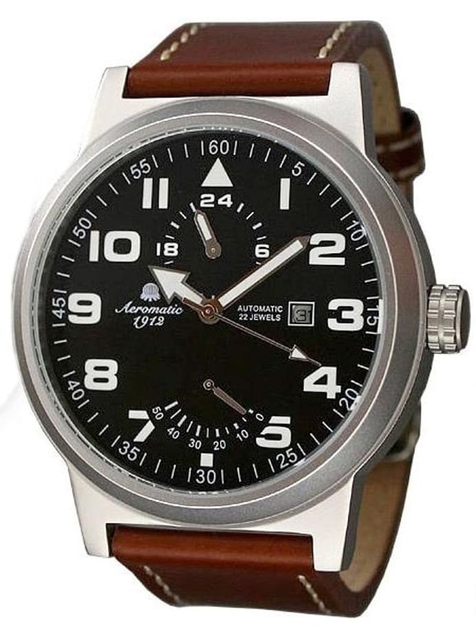 Aeromatic 1912 Automatic Watch with 24-hr Sub Dial and Power Reserve #A1352