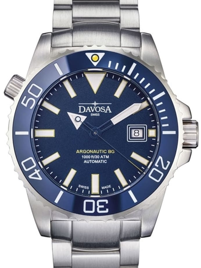 Davosa Argonautic BG Swiss Automatic 300 Meter Dive Watch with Blue Dial #16152204