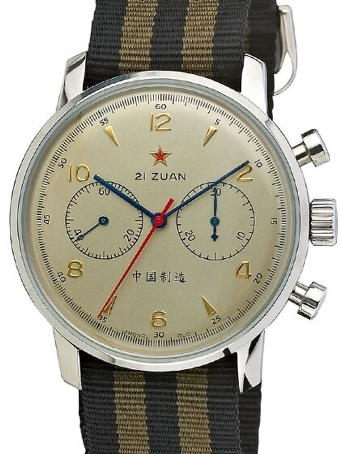 SCRATCH AND DENT - Seagull 1963 Hand Wind Mechanical Chronograph with White Dial #6488-2901C-SND