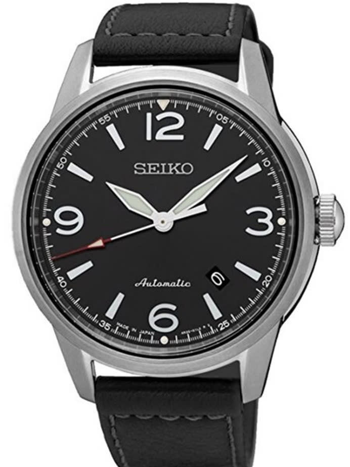 Seiko Presage Automatic Dress Watch with 42mm Case and Black Dial #SRPB07J1