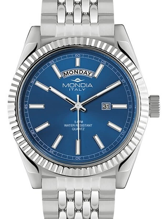 Mondia Madison Quartz Dress Watch with Blue Dial #MI756SS-02BL-BM