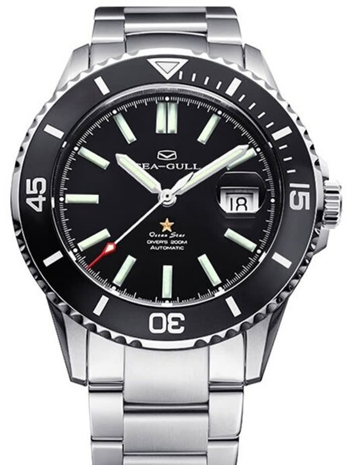 Sea-Gull 44mm Ocean Star Automatic with Ceramic Bezel, Sapphire Crystal #416.22.1201