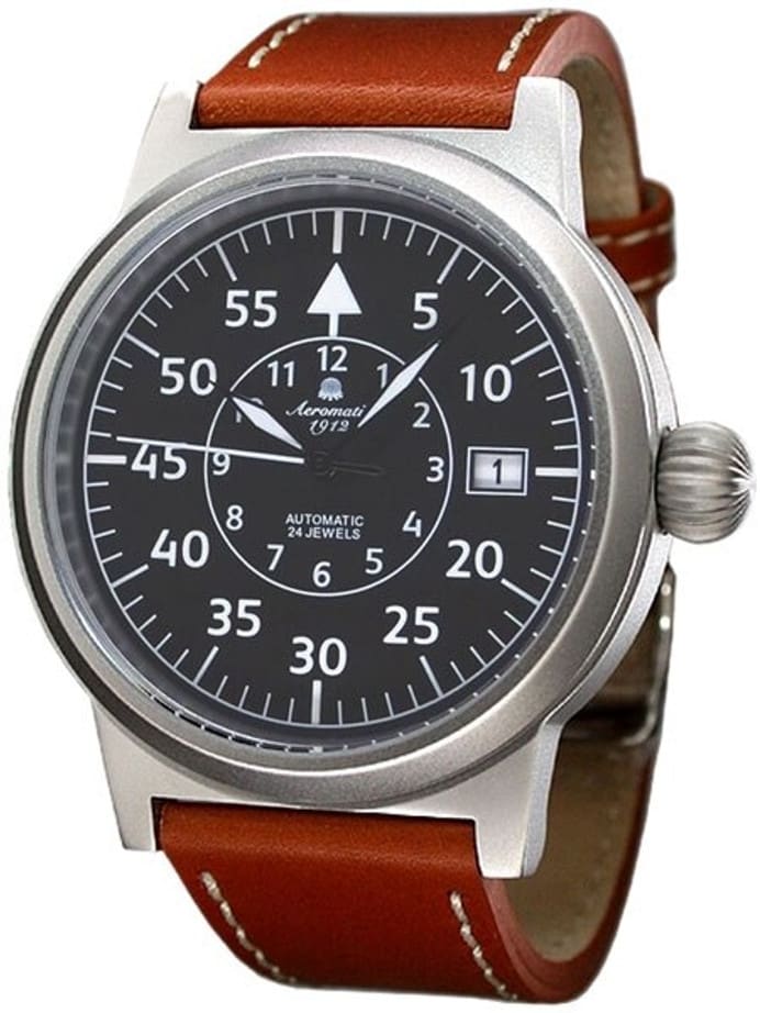 Aeromatic 1912 Beobachter Aviator Automatic Watch with Onion Crown #A1143X