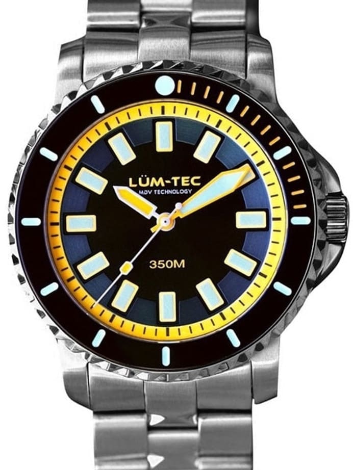 Lum-Tec 43mm Swiss Automatic, Anti-Magnetic 350 meter Dive Watch #350M-3