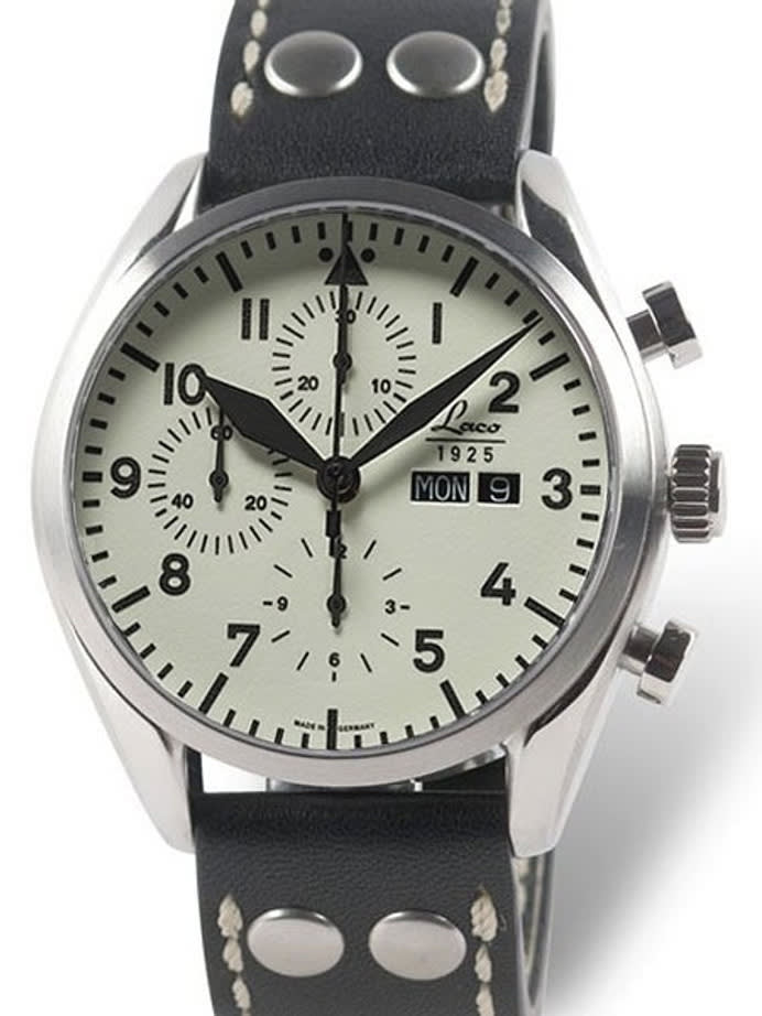 Laco Havanna Valjoux 7750 Swiss Automatic Chronograph with Fully Luminous Dial #861892