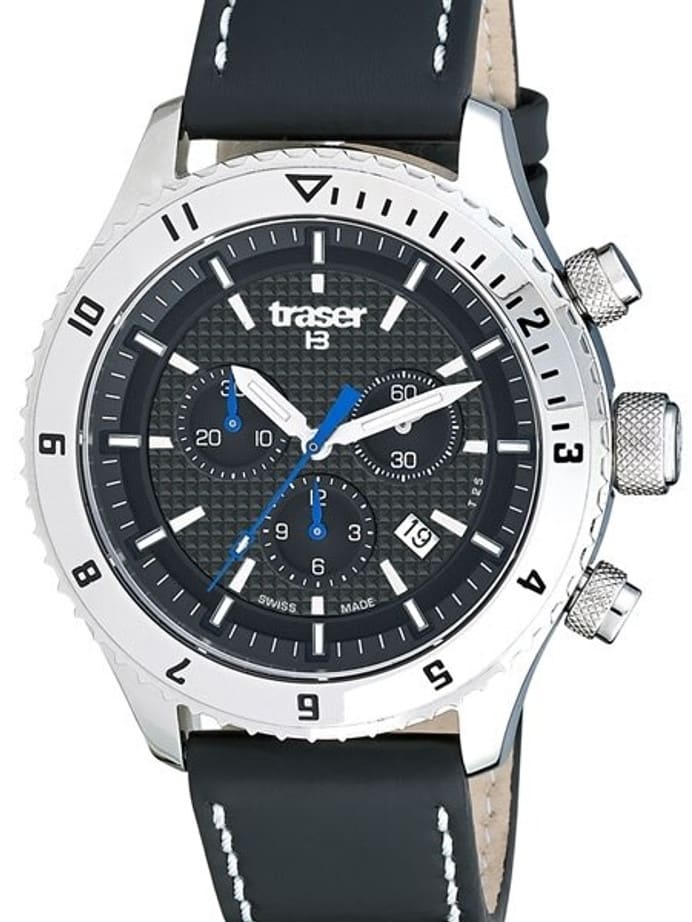 Sample Sale - Traser Master Prestige Chronograph Watch with Sapphire Crystal, 12-Hour Totalizer  #105880