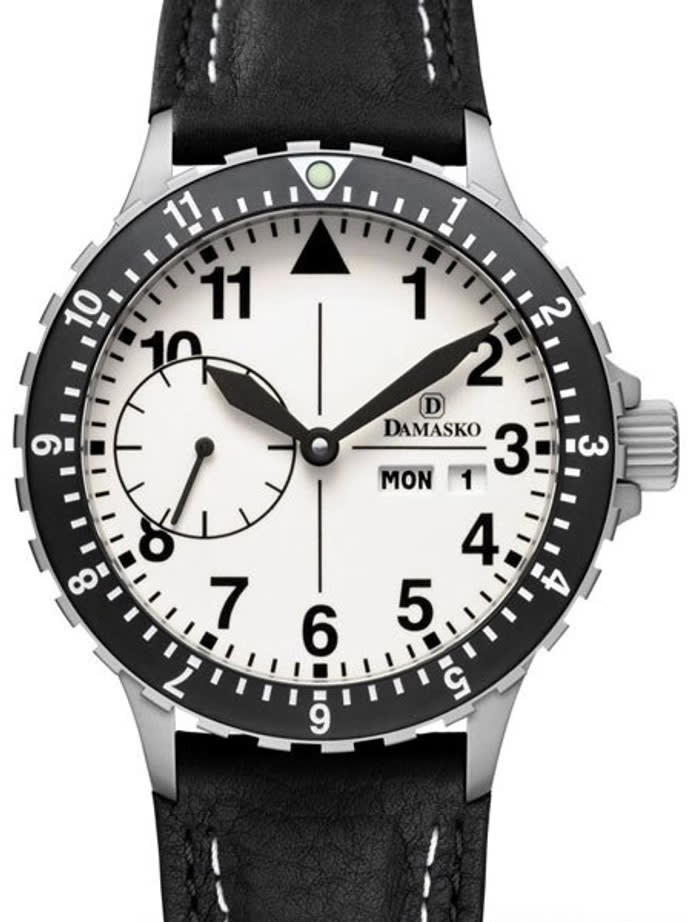 Damasko German Automatic Watch with a 12-hour Dual-Time Bezel and Stainless Steel Case #DK15