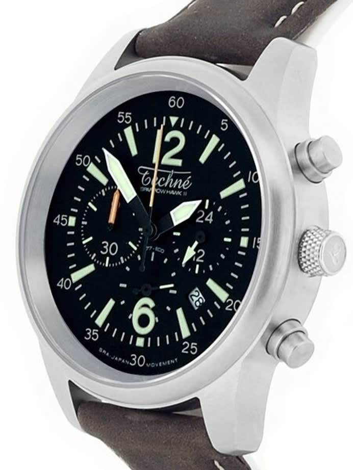Techne 41.5mm SparrowHawk II Quartz Chronograph with 24-Hour Sub-Dial  #477.061
