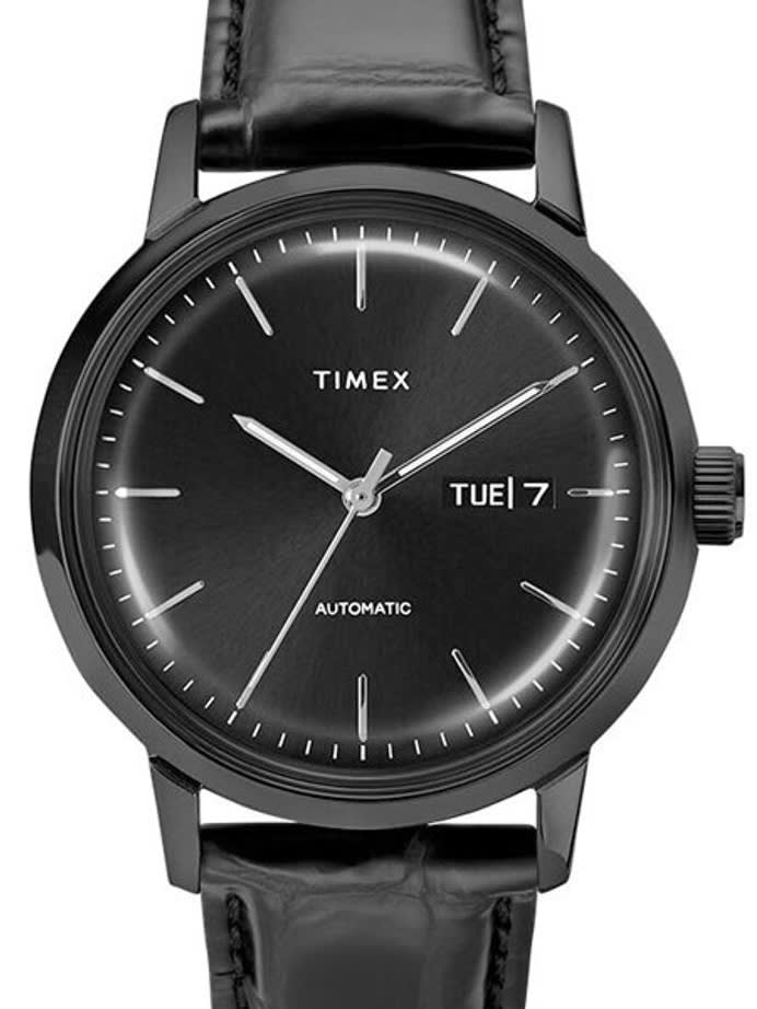 Timex 40mm Marlin 21-Jewel Automatic Watch with Black Case and Dial #TW2U11700ZV
