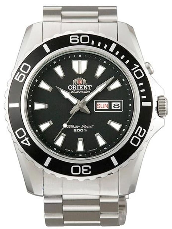 Scratch and Dent - Orient Black Mako II Automatic Dive Watch on a Bracelet #CEM75001B-SND2