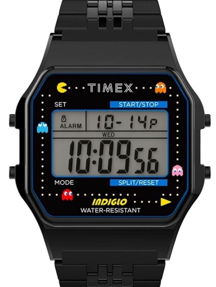 Timex T80 x PAC-MAN 34mm PVD Stainless Steel Bracelet Watch #TW2U32100YB