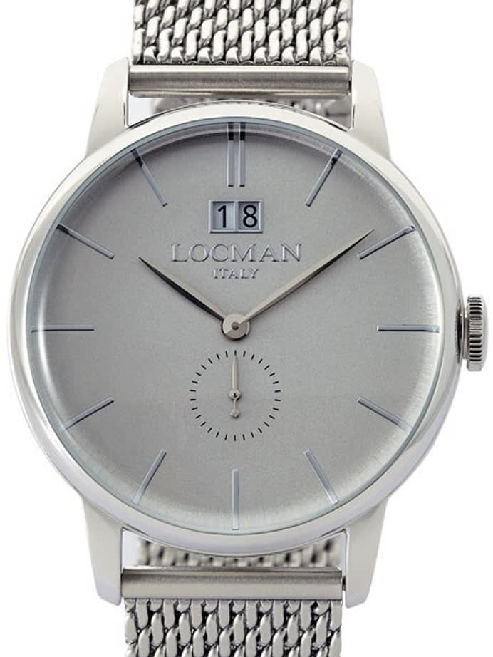 Locman 1960's Collection Big Date Quartz Dress Watch with 41mm Case #0252V06-00AGNKB0