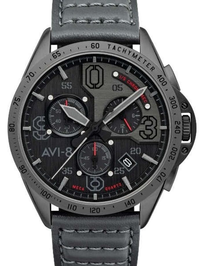 AVI-8 Brevet Blakeslee Pilot Chronograph Watch #AV-4077-03