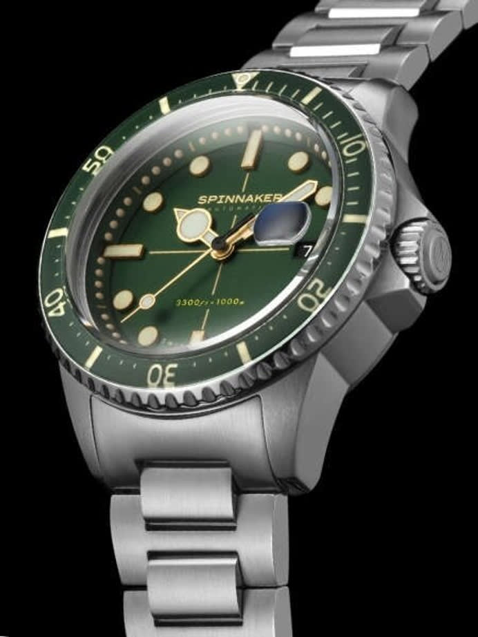 Spinnaker Green Tesei Mille Metri 1000-Meter Swiss Automatic Dive Watch #SP-5090-33