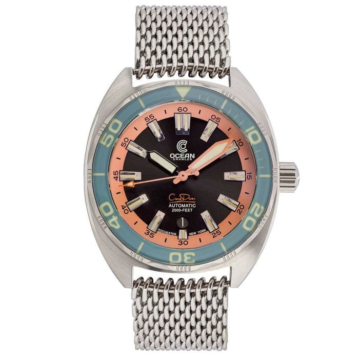 Ocean Crawler Core Diver Swiss Automatic Watch with AR Sapphire Crystal #CD-V3-1323