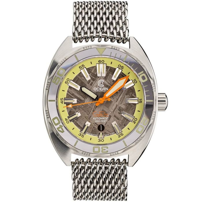 Ocean Crawler Core Diver Swiss Automatic Watch with Meteorite Dial #CD-V3-1324