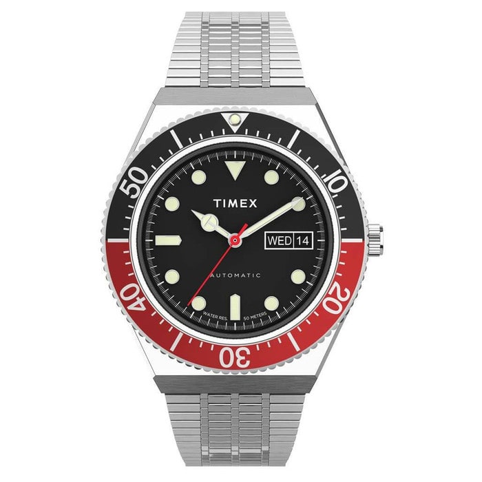Timex M79 Automatic Watch with 40mm Stainless Steel Case and Matching Bracelet Watch #TW2U83400ZV