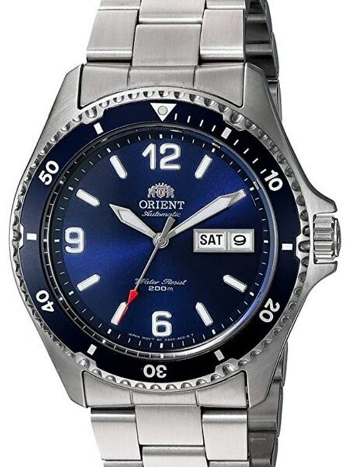 Scratch and Dent - Orient Blue Automatic Dive Watch with Bracelet #AA02002D