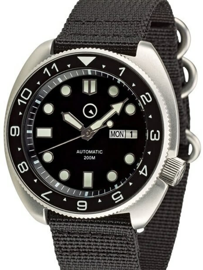 Islander Automatic Dive Watch with AR Double Dome Sapphire Crystal, and Luminous Dual-Time Bezel Insert #ISL-11